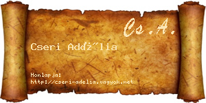 Cseri Adélia névjegykártya